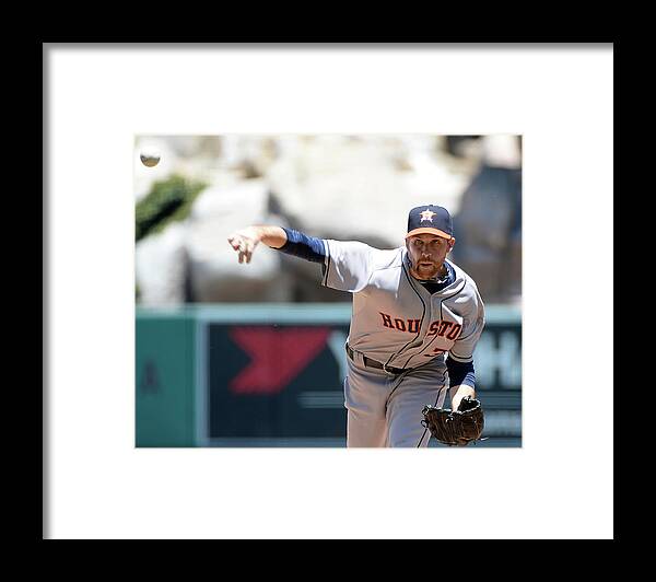 American League Baseball Framed Print featuring the photograph Collin Mchugh by Harry How