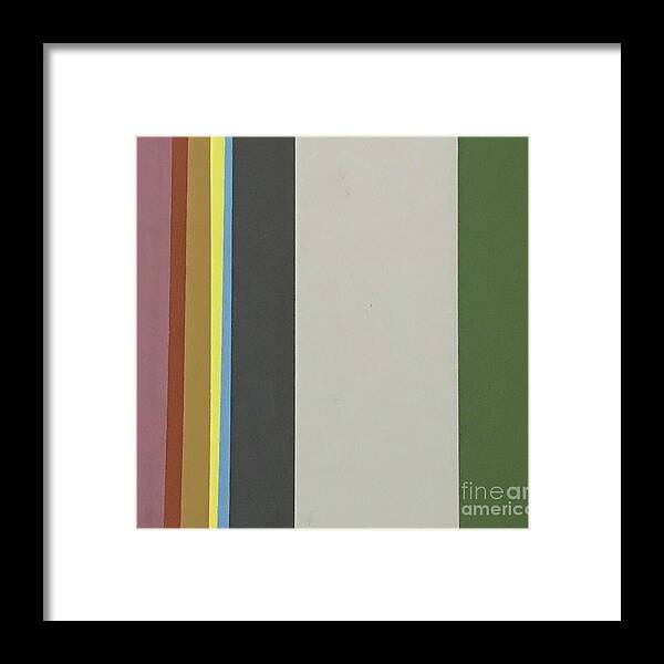 Original Art Work Framed Print featuring the mixed media Color Illusion #7 by Theresa Honeycheck