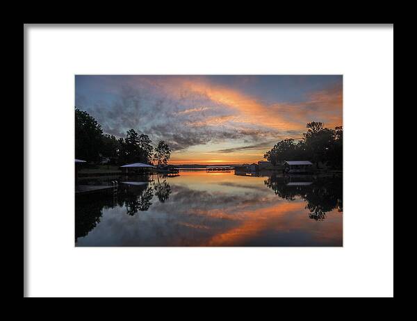 Lake Framed Print featuring the photograph Color Intersections Cove by Ed Williams