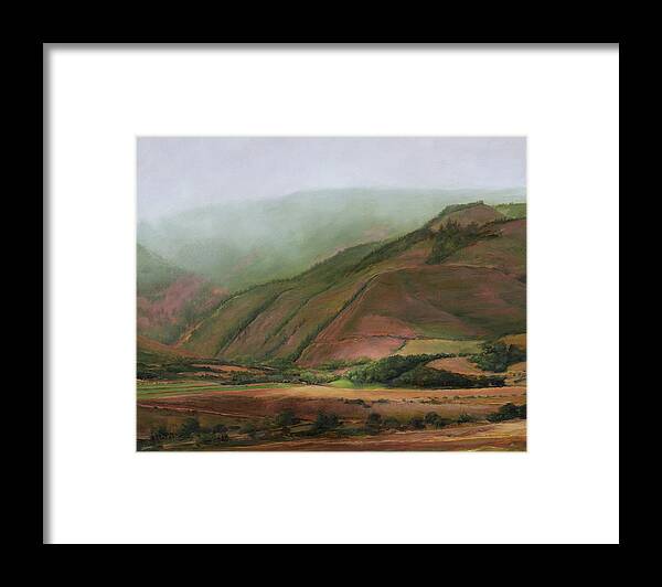 Landscape Framed Print featuring the painting Colorado Landscape by Hone Williams