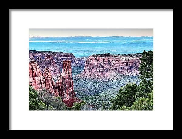 Canyon Framed Print featuring the photograph Colorado Monument 0184 by Rick Perkins