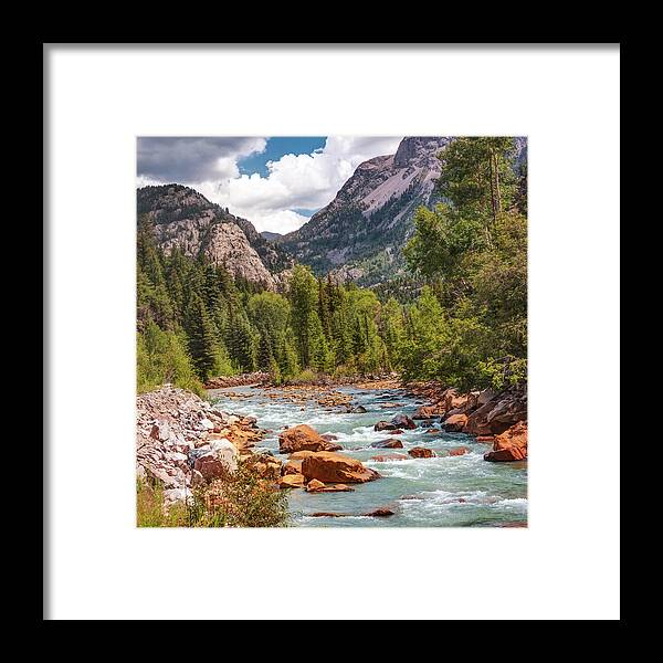 Colorado Print Framed Print featuring the photograph Colorado's Animas River Along the San Juan Mountains by Gregory Ballos