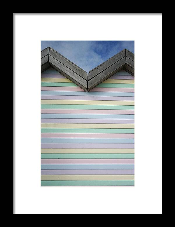 Richard Reeve Framed Print featuring the photograph Colorful Beach Hut by Richard Reeve