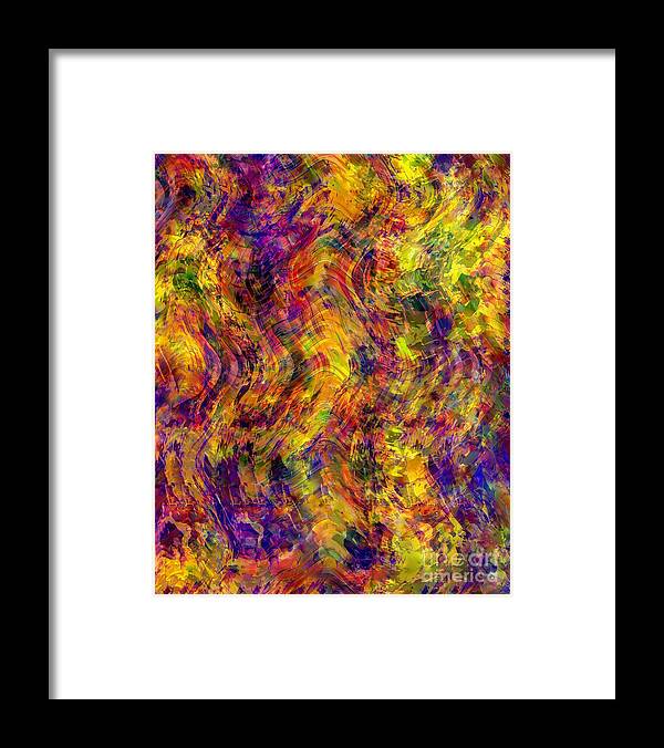 Painting-abstract Acrylic Framed Print featuring the mixed media Colorlicious by Catalina Walker