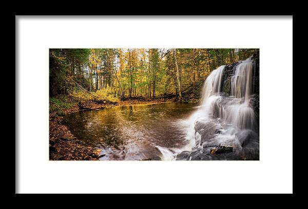 Michigan Framed Print featuring the photograph Colors At Rock River Falls by Owen Weber