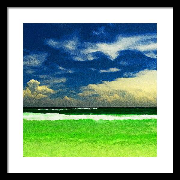 Sandestin Framed Print featuring the digital art Colors of Sandestin by Island Hoppers Art