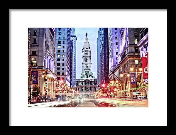 Philadelphia Framed Print featuring the photograph Colors on Broad by Stacey Granger