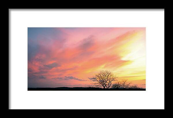 Color Framed Print featuring the photograph Colors over the Preserve by Jason Fink