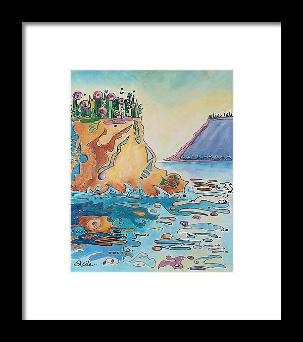 Landscape Framed Print featuring the painting Colours of Canada by Sheila Romard