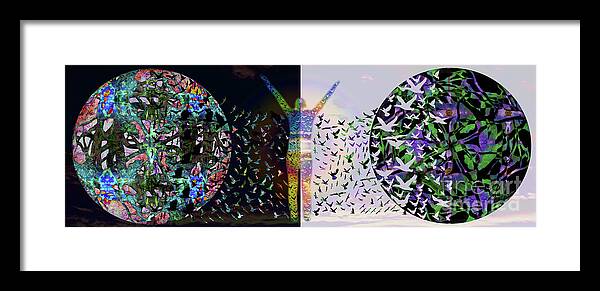Spiritual Framed Print featuring the digital art Come Alive And Embrace by Atousa Raissyan