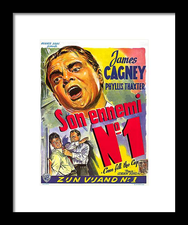 Wik Framed Print featuring the mixed media ''Come Fill the Cup'', 1951 - art by Wik by Movie World Posters