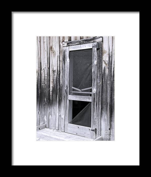 Door Framed Print featuring the photograph Come On In by Ann Horn