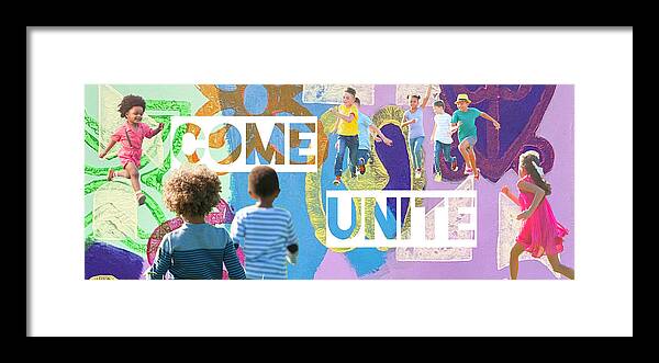  Framed Print featuring the painting Come unite by Clayton Singleton