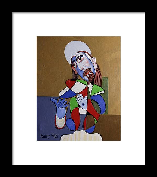 Jesus Framed Print featuring the painting Come With Me I gave You My Word by Anthony Falbo