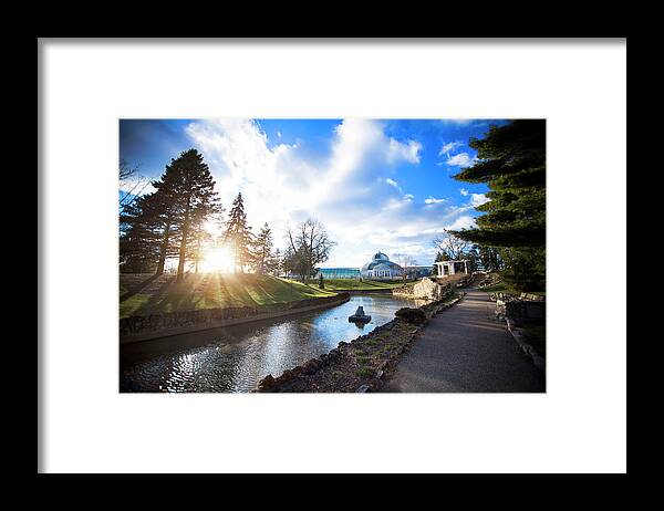  Framed Print featuring the photograph Como Sunset by Nicole Engstrom