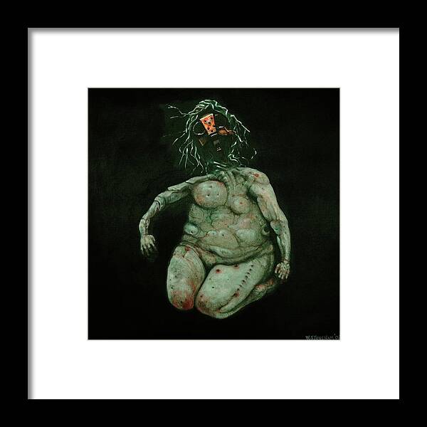 Nightmare Framed Print featuring the painting Complications by William Stoneham