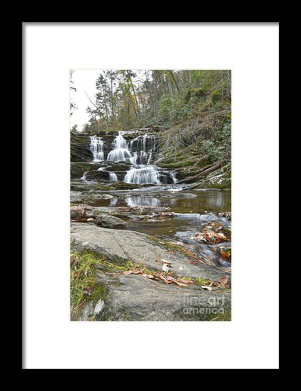 Conasauga Falls Framed Print featuring the photograph Conasauga Falls 6 by Phil Perkins