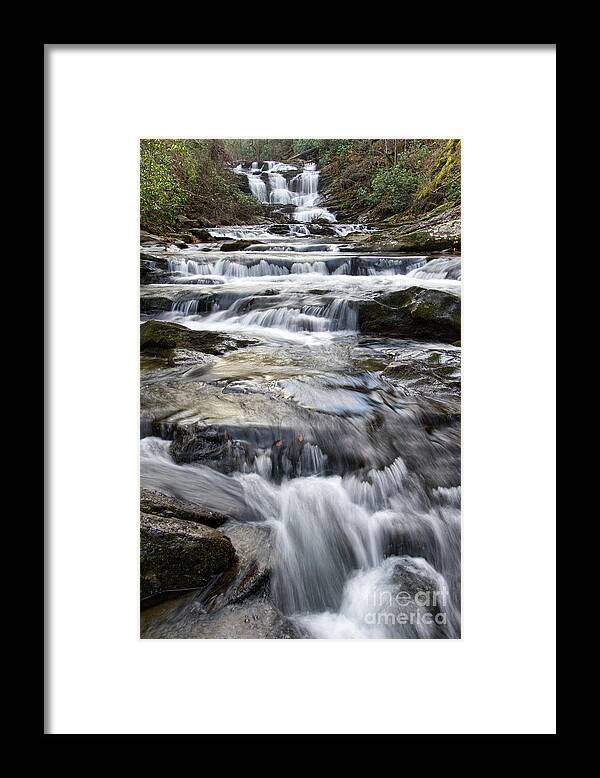 Conasauga Falls Framed Print featuring the photograph Conasauga Waterfall 13 by Phil Perkins