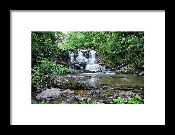 Conasauga Falls Framed Print featuring the photograph Conasauga Waterfall 17 by Phil Perkins