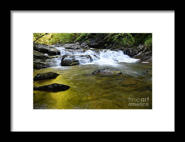 Conasauga Falls Framed Print featuring the photograph Conasauga Waterfall 2 by Phil Perkins