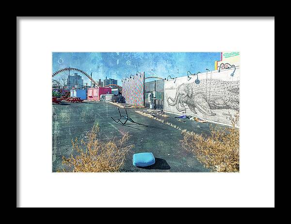 Coney Art Walls Framed Print featuring the photograph Coney Art Walls by Cate Franklyn