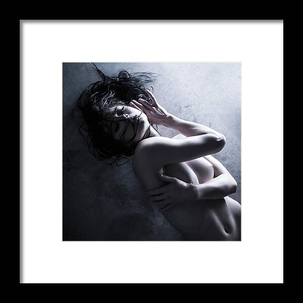 Blue Muse Fine Art Framed Print featuring the photograph Confessions by Blue Muse Fine Art