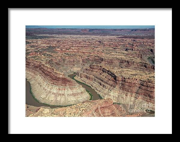 Green River Framed Print featuring the photograph Confluence Overlook on Junction of the The Green River and the Colorado River by David Oppenheimer