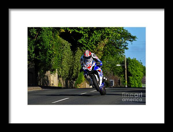 Conor Cummins Framed Print featuring the photograph Conor Cummins TT 2012 by Tony Goldsmith