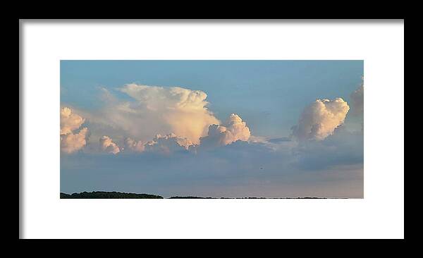 Weather Framed Print featuring the photograph Convection Before Sunset by Ally White