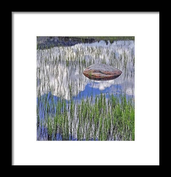 Water Reflections Framed Print featuring the photograph Convergence by Randall Dill