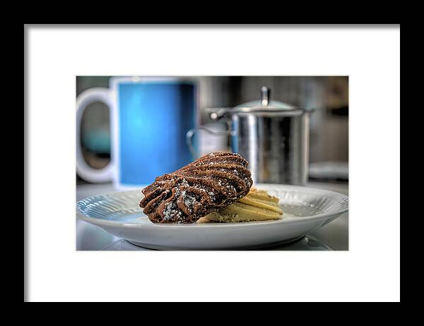 Cookies And Coffee Framed Print featuring the photograph Cookies and Coffee by Sharon Popek