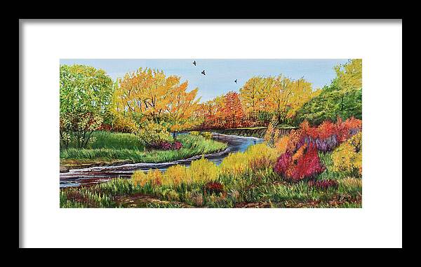 Cooks Creek Framed Print featuring the painting Cooks Creek Splendor by Marilyn McNish