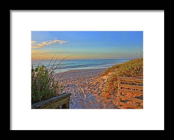 Coquina Beach Framed Print featuring the photograph Coquina Beach by H H Photography of Florida by HH Photography of Florida
