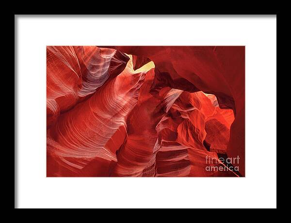 Dave Welling Framed Print featuring the photograph Corkscrew Or Upper Antelope Slot Canyon Arizon by Dave Welling