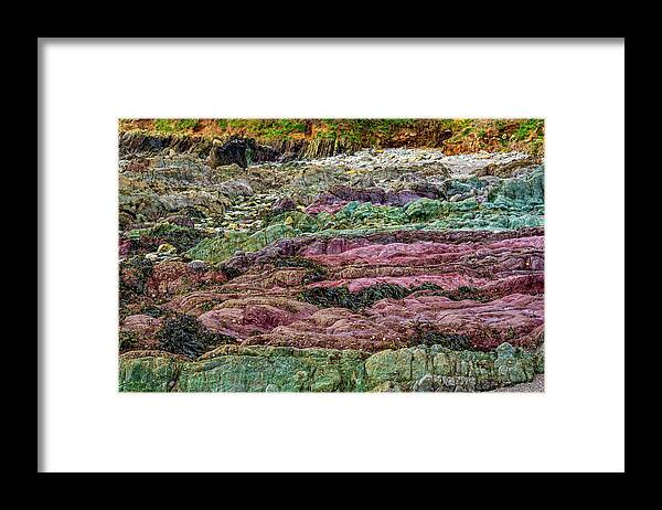 3x2 Framed Print featuring the photograph Cornish Rocks, Cornwall, England, UK by Mark Llewellyn