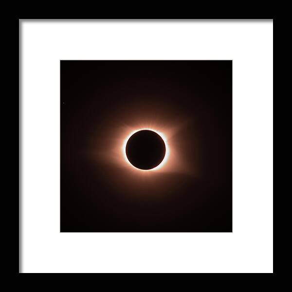 21 August 2017 Framed Print featuring the photograph Corona by Melissa Southern