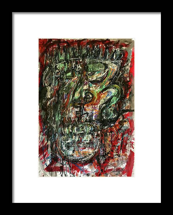Abstract  Framed Print featuring the painting May #1 2020 by Gustavo Ramirez