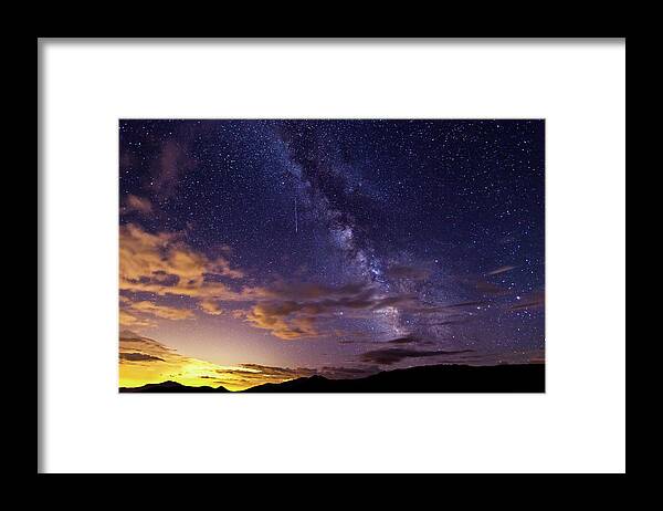Milky Way Framed Print featuring the photograph Cosmic Traveler by Darren White