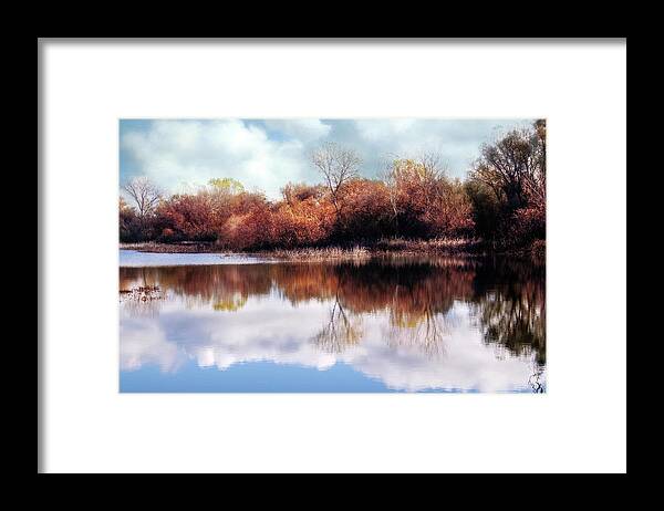 Photography Framed Print featuring the digital art Cosumnes River Trail by Terry Davis