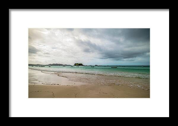 Beach Framed Print featuring the photograph Cote D'Or Beach, Praslin Island by Dubi Roman