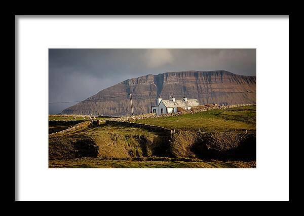 Ireland Framed Print featuring the photograph Cottage Under Ben Bulben, Sligo by Sublime Ireland