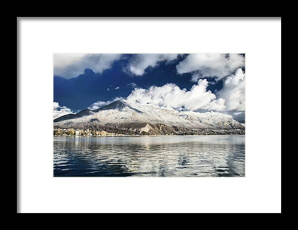 Mountain Framed Print featuring the photograph Clouds over Annecy by Steven Nelson