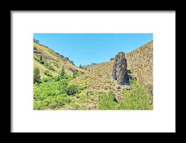 Rock Framed Print featuring the photograph Cougar Canyon Rock by Loyd Towe Photography