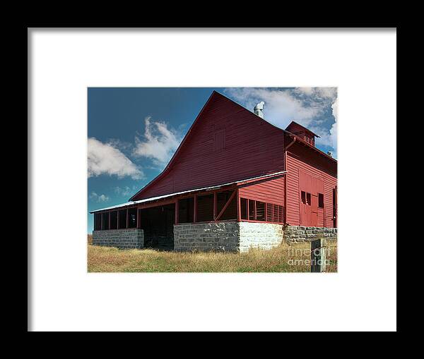 Connemara Farms Goat Dairy Framed Print featuring the photograph Country Barn in North Carolina by Dale Powell