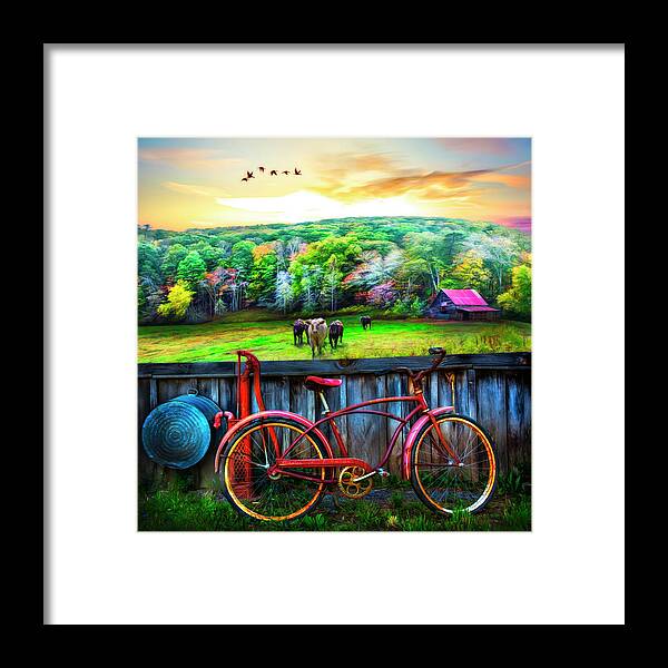 Barns Framed Print featuring the photograph Country Rust Painting by Debra and Dave Vanderlaan