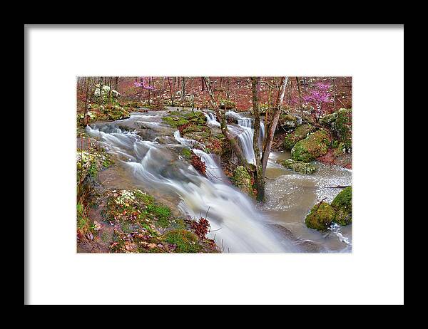 Waterfall Framed Print featuring the photograph Coward's Hollow Shut-ins I by Robert Charity