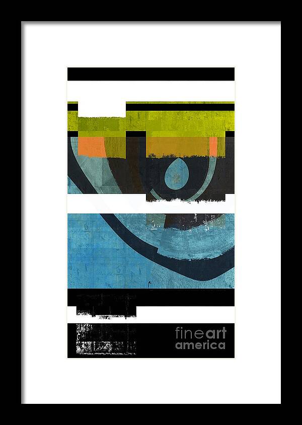 Abstract Framed Print featuring the digital art Cozmoz - c 31b by Variance Collections