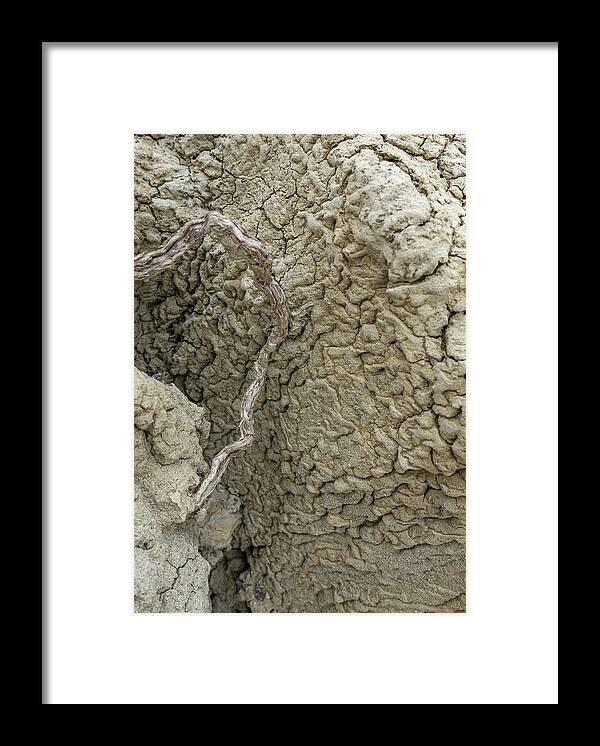 Abstract Framed Print featuring the photograph Cracked Earth Texture by Phil And Karen Rispin