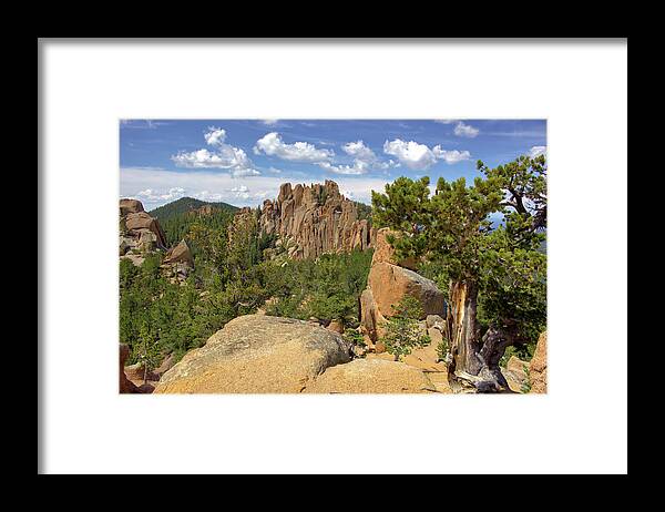 Colorado Framed Print featuring the photograph Crags by Bob Falcone
