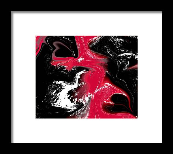  Framed Print featuring the digital art Creation of the Dark Knight by Michelle Hoffmann